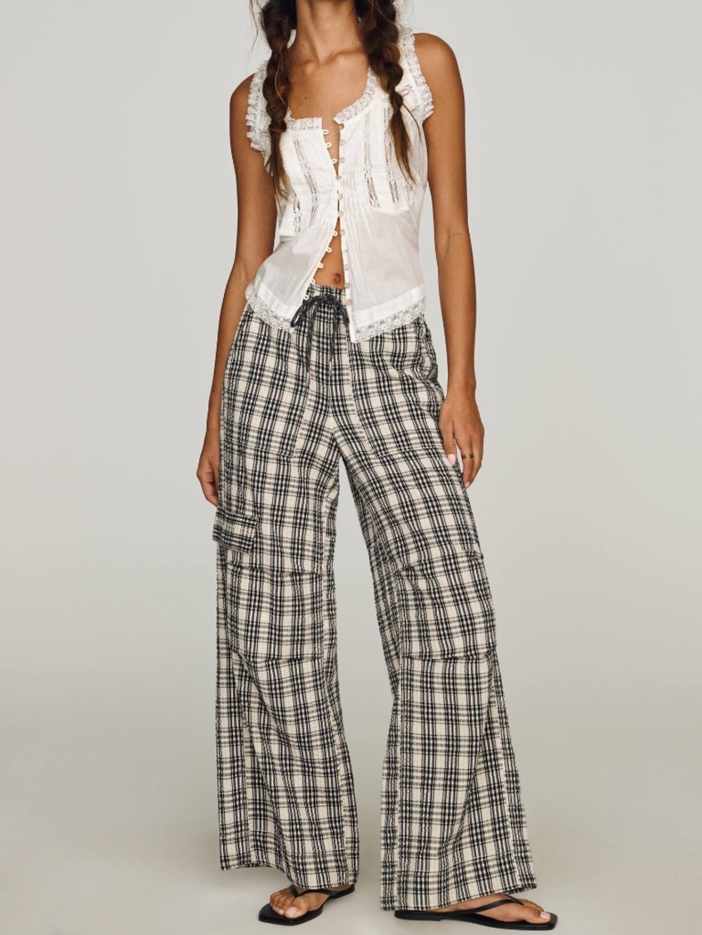 ANTHROPOLOGIE PILCRO Textured 100% Cotton Cargo Pants Women’s Large